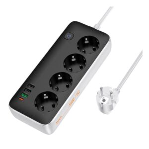 Подовжувач Hoco AC22 Sunlight (PD30W/1C/3A/4xSocket) (3m)