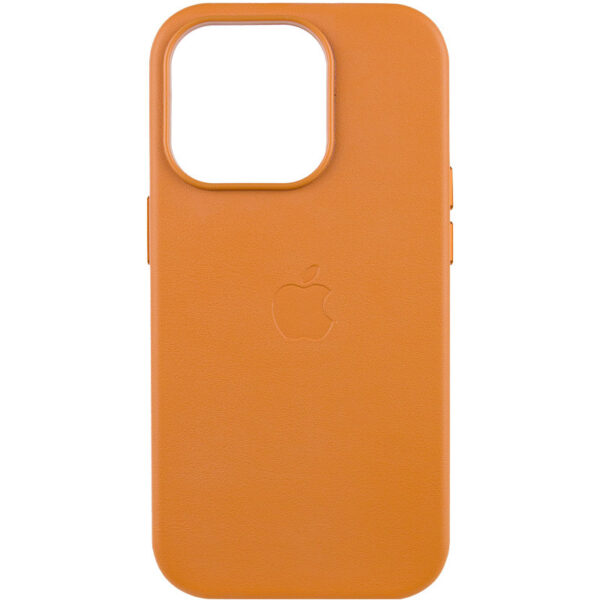 Шкіряний чохол Leather Case (AAA) with MagSafe and Animation для Apple iPhone 14 Pro Max (6.7")