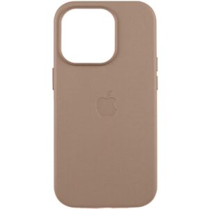Шкіряний чохол Leather Case (AAA) with MagSafe and Animation для Apple iPhone 15 (6.1")