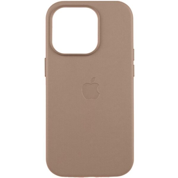 Шкіряний чохол Leather Case (AAA) with MagSafe and Animation для Apple iPhone 15 (6.1")