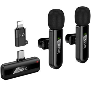 Петличний бездротовий мікрофон Hoco L20A Mini Voice (Lightning/Type-C) 60 mAh
