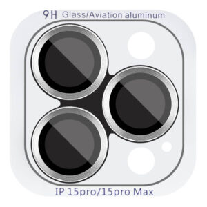 Уцінка Захисне скло Metal Classic на камеру (у упак.) для Apple iPhone 15 Pro (6.1")/15 Pro Max