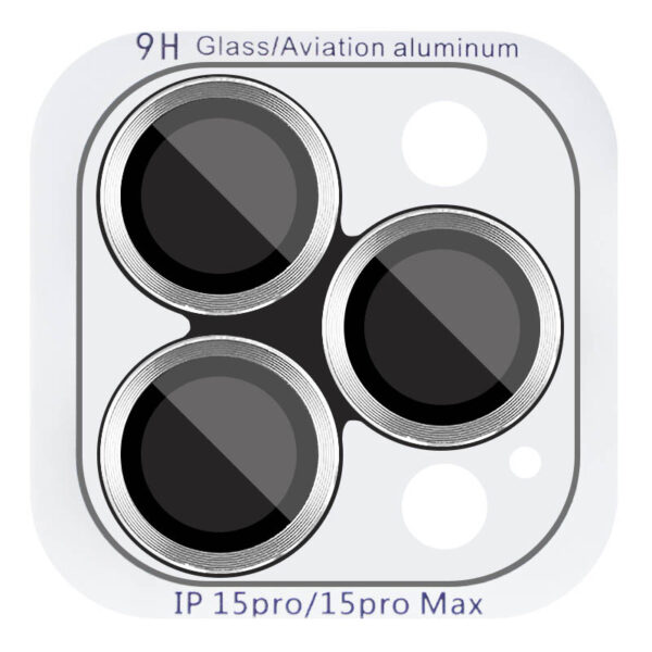 Уцінка Захисне скло Metal Classic на камеру (у упак.) для Apple iPhone 15 Pro (6.1")/15 Pro Max