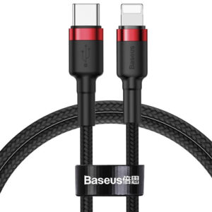 Дата кабель Baseus Cafule Type-C to Lightning PD 20W (1m) (CATLKLF)