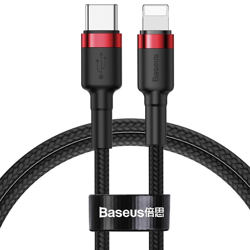 Дата кабель Baseus Cafule Type-C to Lightning PD 20W (1m) (CATLKLF)