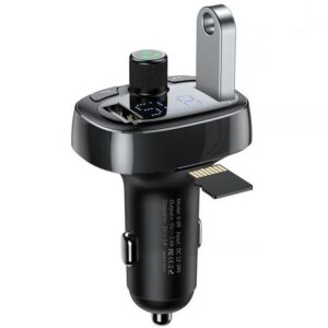 АЗП FM модулятор Baseus S-09 Overseas Edition 3.4A (2USB-A) (CCMT000301)