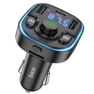 АЗП FM модулятор Hoco DE5 PD20W+QC3.0 (2USB-A/1C)