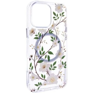 TPU+PC чохол Clear Garden with MagSafe для Apple iPhone 16e (6.1")