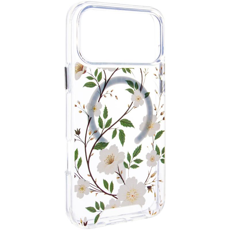 TPU+PC чохол Clear Garden with MagSafe для Apple iPhone 17 Pro Max (6.9")