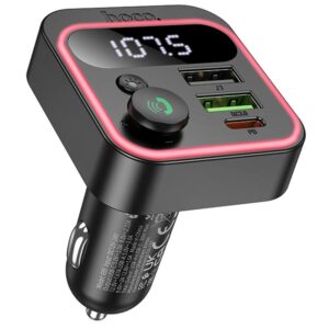 Уцінка АЗП FM модулятор Hoco E85 Tiger PD20W+QC3.0 (2USB-A/1C)