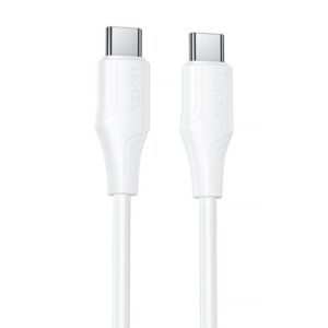 Дата кабель Hoco X124 Bien silicone Type-C to Type-C 60W (1m)