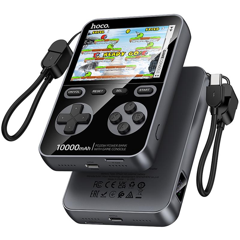Портативний ЗП Power Bank Hoco Q47 Shine PD20W with cable + Game Console 10000 mAh