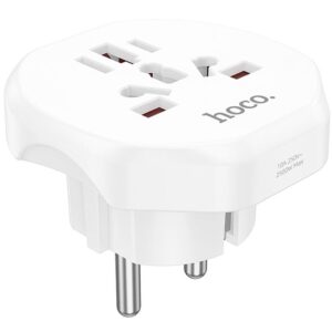 Сетевой універсальний перехідник Hoco AC6 3in1 (EU)