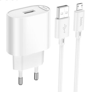 МЗП Hoco C109A Fighter 10.5W (1USB-A) + кабель USB to MicroUSB
