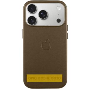 Чохол шкіряний Leather Case (AA) with MagSafe and Animation для Apple iPhone 17 (6.3")