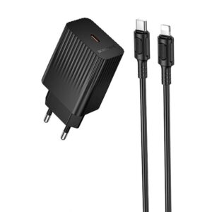 МЗП Borofone BAS75A Source PD30W (1USB-C) + кабель Type-C to Lightning