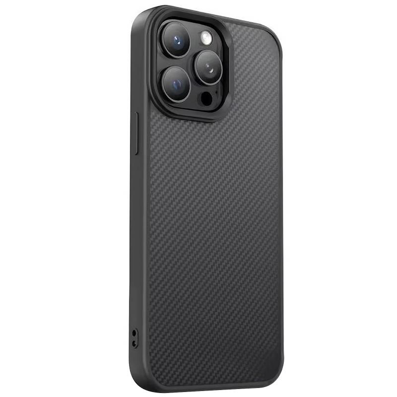 TPU чохол Carbon Protective with Magsafe для Apple iPhone 13 Pro (6.1")