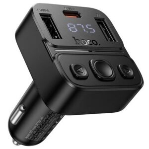АЗП FM модулятор Hoco E87 Delta 35W (1USB-A/1C)