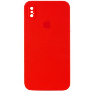 Чохол Silicone Case Square Full Camera Protective (AA) для Apple iPhone X / XS (5.8")
