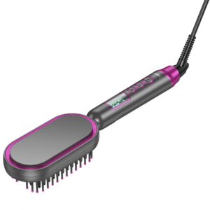 Гребінець-випрямляч Hoco HP44 Electric straightening hair comb with digital display
