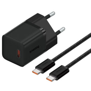 МЗП Baseus GaN5 Fast Charger (mini) 30W (1USB-C) + кабель Type-C to Type-C (P10110902)