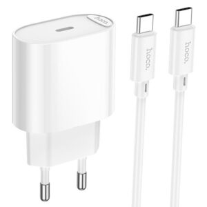 МЗП Hoco C109A Fighter PD20W (1USB-C) + кабель Type-C to Type-C