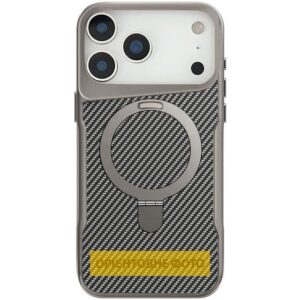 TPU+PC чохол Metal Buttons with MagSafe Carbon Ring для Apple iPhone 17 Air (6.5")
