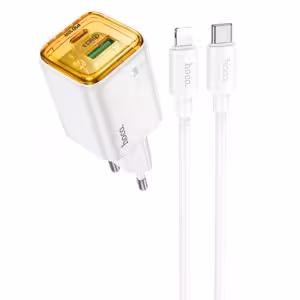 МЗП Hoco N53 Monsoon PD30W+QC3.0 (1USB-A/1C) + кабель Type-C to Lightning