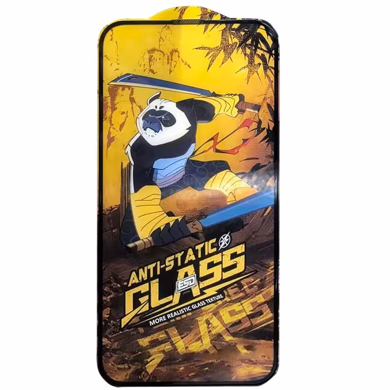 Захисне скло 5D Anti-static Panda (тех.пак) для Apple iPhone 15 Plus / 16 Plus (6.7")