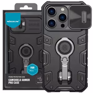 TPU+PC чохол Nillkin CamShield Armor Pro no logo (шторка на камеру) для Apple iPhone 14 Pro (6.1")