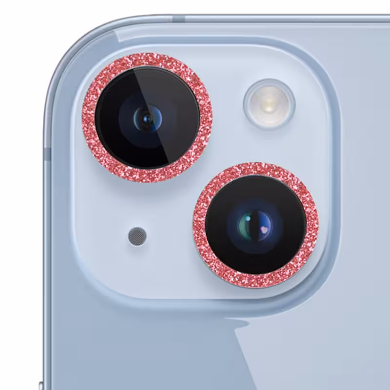 Захисне скло Metal Sparkles на камеру (у упак.) для Apple iPhone 15 (6.1") / 15 Plus (6.7")