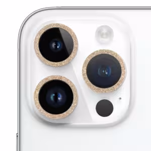 Захисне скло Metal Sparkles на камеру (у упак.) для Apple iPhone 15 Pro (6.1") /15 Pro Max (6.7")