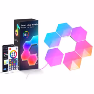 Уцінка Модульный настінний світильник LED RGB 5V соты SAL-011B 6pcs Bluetooth USB with app