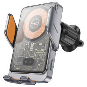 Автотримач з БЗП Hoco HW7 Transparent Discovery Edition (air outlet)