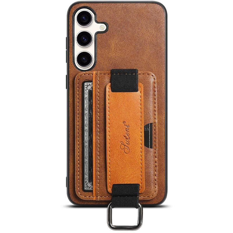 Шкіряний чохол Wallet case and straps для Samsung Galaxy S24+