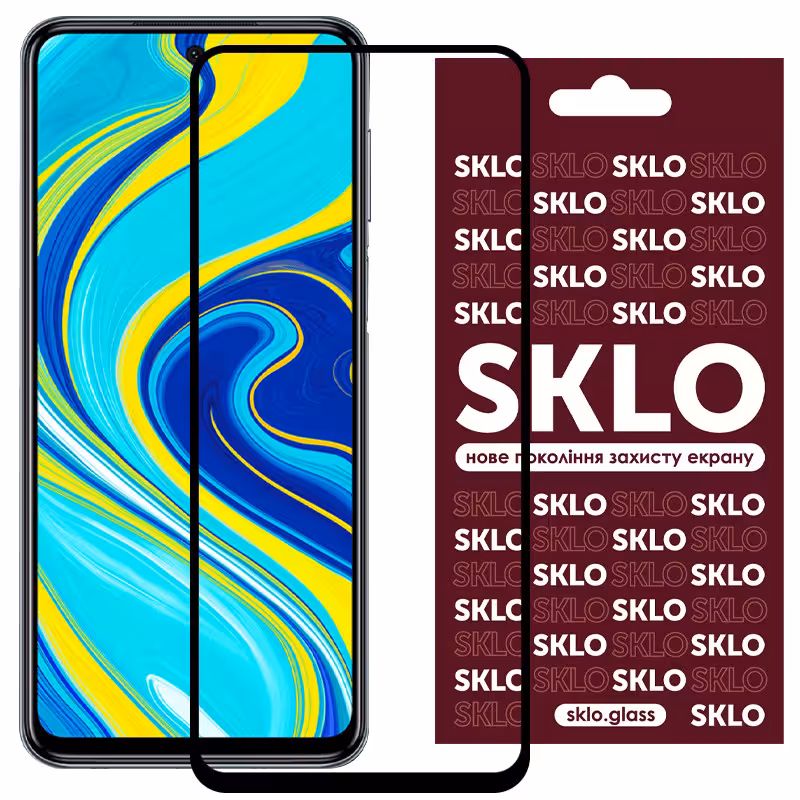 Захисне скло SKLO 3D для Xiaomi Redmi Note 9s / Note 9 Pro / Note 9 Pro Max