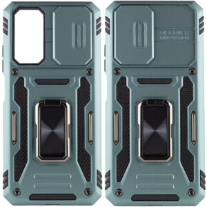 Ударостійкий зелений силіконовий чохол Camshield Army Ring на Xiaomi Redmi 10