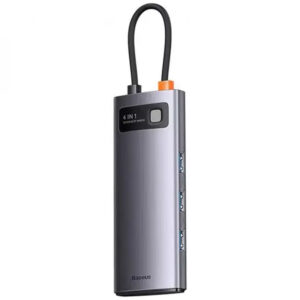 Перехідник HUB Baseus Metal Gleam Series 4-in-1 4xUSB3.0 (WKWG070013)