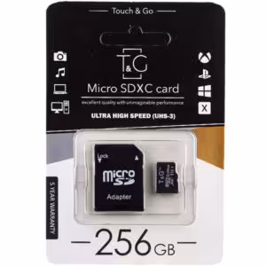 Карта пам'яті T&G (UHS-3) microSDXC Class 10 - 256GB (з адаптером)