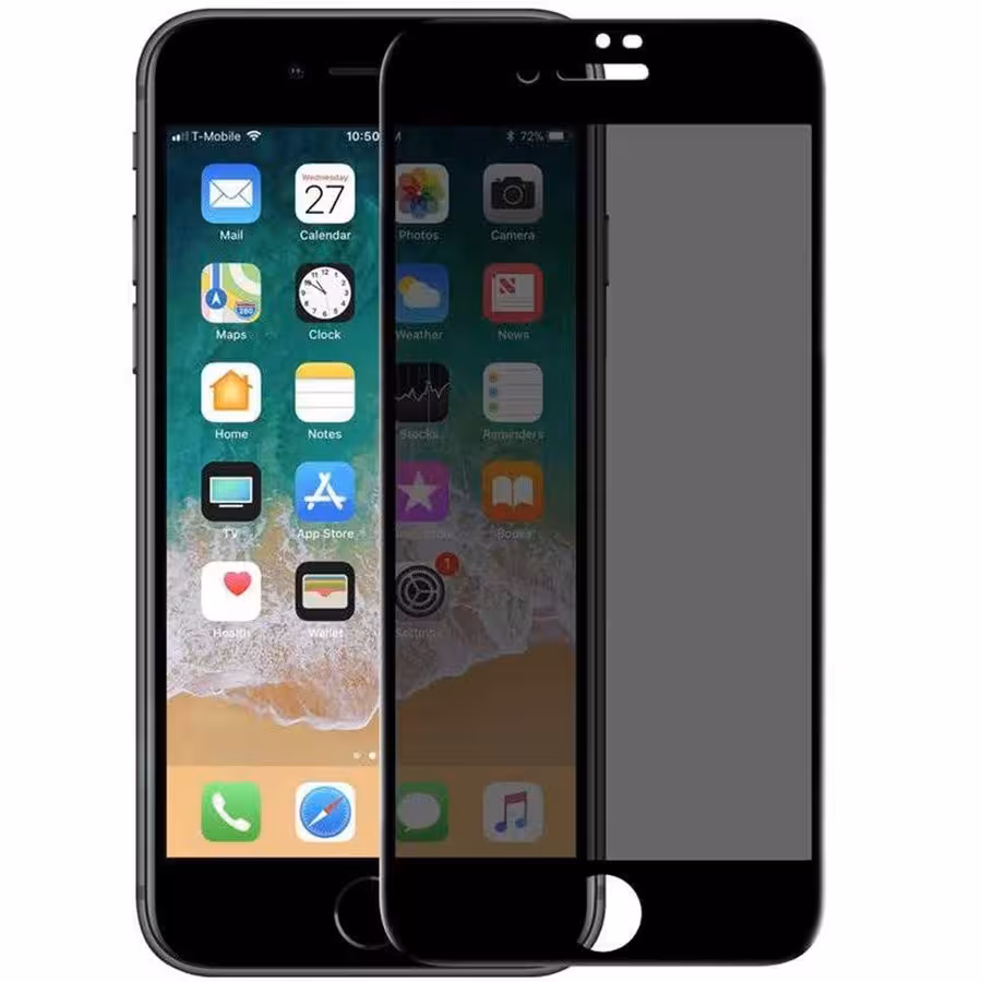 Захисне скло Privacy 5D Matte (тех.пак) для Apple iPhone 7 plus / 8 plus (5.5")