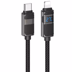Дата кабель Hoco U137 Line with display Type-C to Lightning 27W (1.2m)