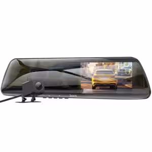 Автомобільний відеореєстратор дзеркало Hoco DV4 4.5-inch display with rear camera (1080P+720P)