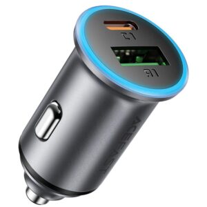 АЗП Acefast B15 PD20W+QC3.0 total 65W (1USB-A/1C)