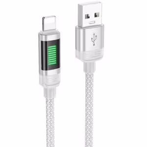 Дата кабель Hoco U126 Lantern 2.4A USB to Lightning (1.2m)