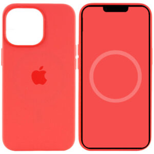 Чохол Silicone case (AAA) with Magsafe and Animation для Apple iPhone 15 Pro (6.1")