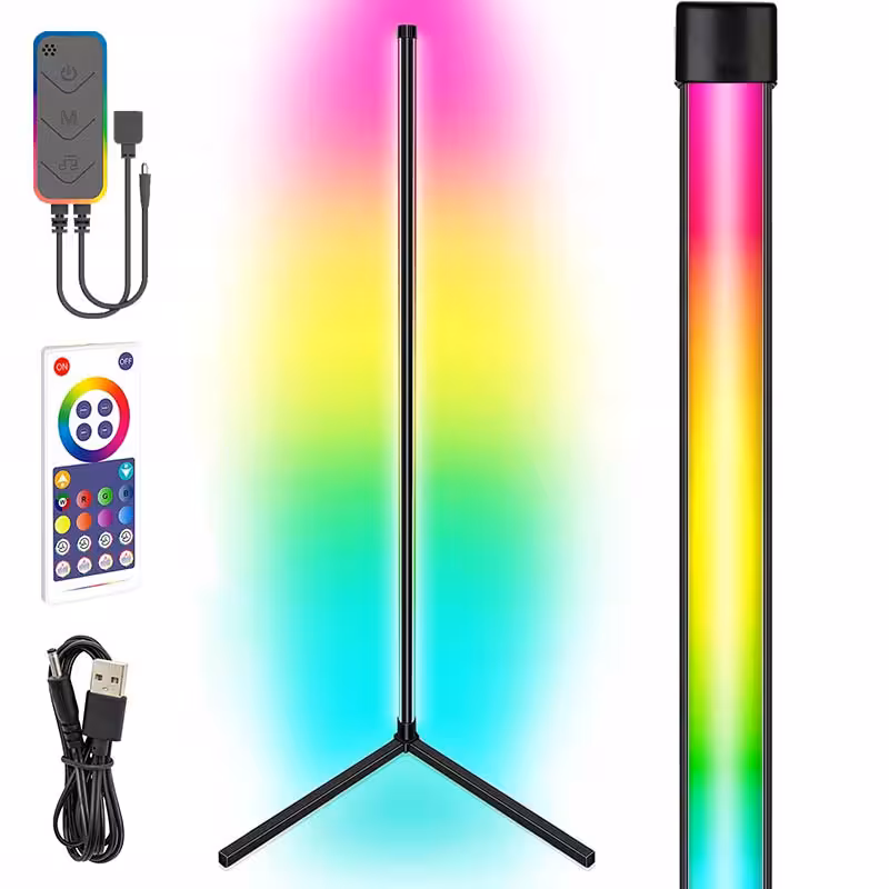 Підлогова кутова LED лампа RGB Magic 1 Bluetooth USB with app