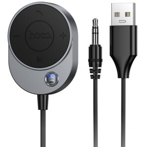 Bluetooth аудіо ресивер Hoco E150 Path (AUX 3.5mm+USB-A)
