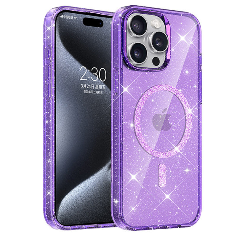 Чохол TPU Eclipse Sparkle (MagFit) для Apple iPhone 15 Pro Max (6.7")