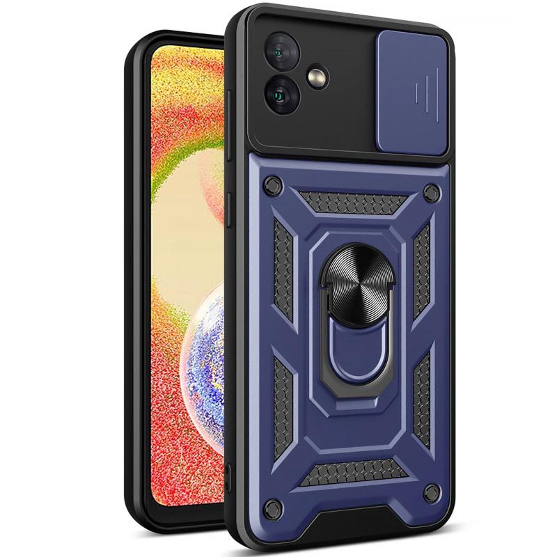 Чохол Ummi Camshield Serge Ring sinj navy синього кольору для Samsung Galaxy A08/A07.