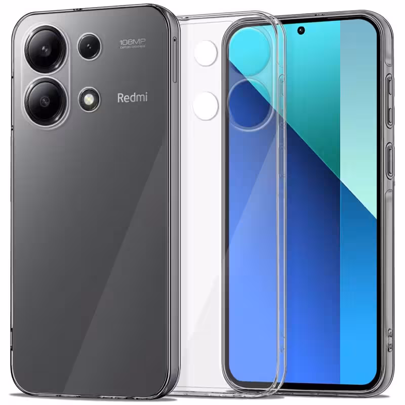 TPU чохол Epic Transparent 1,5mm Full Camera для Xiaomi Redmi Note 13 Pro 4G/Poco M6 Pro 4G/Note 14S
